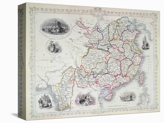 Map of China and Birmah, 1851-John Rapkin-Premier Image Canvas