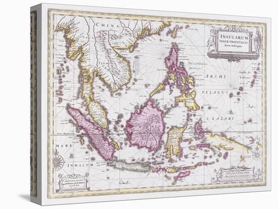 Map of China and Indonesia, C.1710-Schenk and Valk-Premier Image Canvas