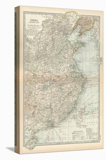 Map of China, Eastern Part-Encyclopaedia Britannica-Stretched Canvas