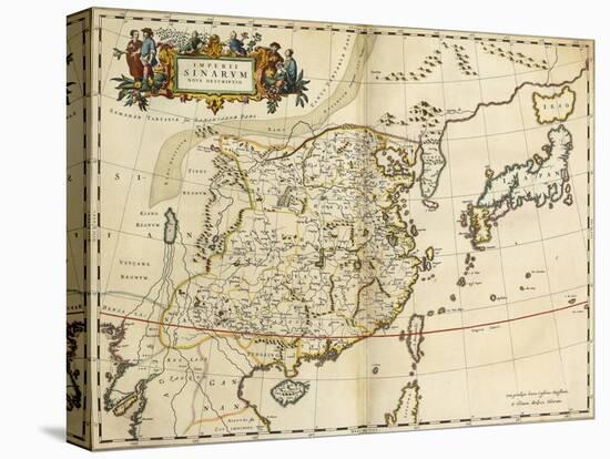 Map of China, from 'Atlas Maior Sive Cosmographia Blaviana', 1662-Joan Blaeu-Premier Image Canvas