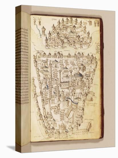 Map of Constantinople, Illustration from the 'Liber Insularum Archipelagi'-Cristoforo Buondelmonti-Premier Image Canvas