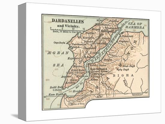 Map of Dardanelles (C. 1900), Maps-Encyclopaedia Britannica-Premier Image Canvas