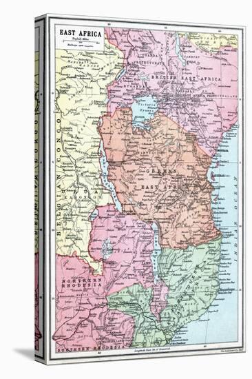 Map of East Africa at the Beginning of the War, from 'The Great War: a History', Volume III, 1916-null-Premier Image Canvas