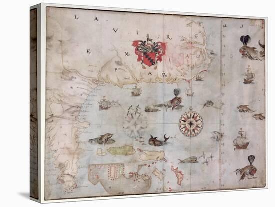 Map of Eastern North America: Florida to Chesapeake Bay-John White-Premier Image Canvas