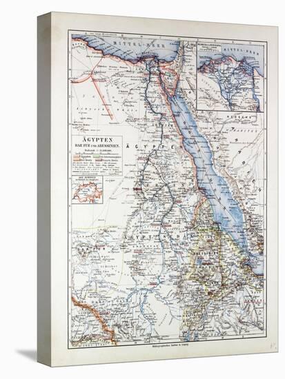 Map of Egypt Sudan 1899-null-Premier Image Canvas