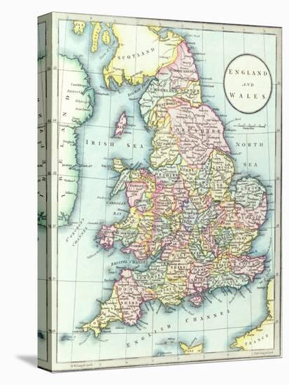 Map of England and Wales, 1852, from R.H. Laurie's Atlas-null-Premier Image Canvas