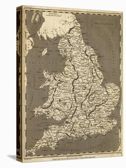 Map of England and Wales from 1802-null-Premier Image Canvas