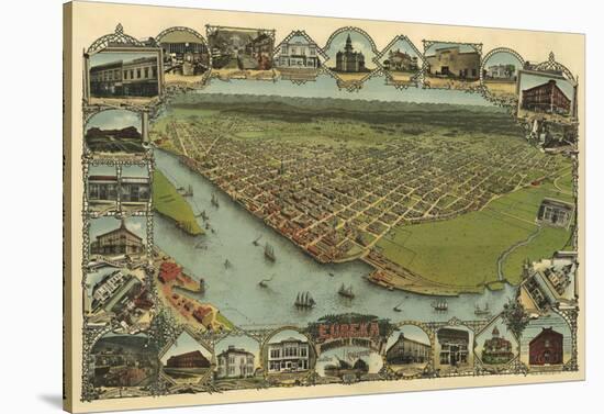 Map of Eureka, California, 1902-A^C^ Noe-Stretched Canvas