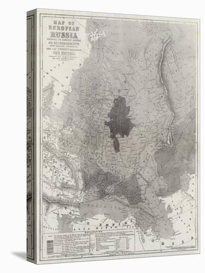 Map of European Russia Shewing its Earliest Extent-John Dower-Premier Image Canvas