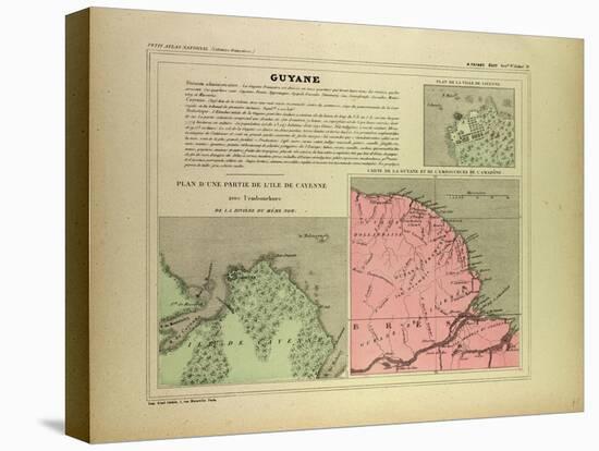 Map of French Guiana-null-Premier Image Canvas
