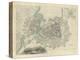 Map of Geneva, with an Illustrated 'View of the City', 1847-null-Premier Image Canvas