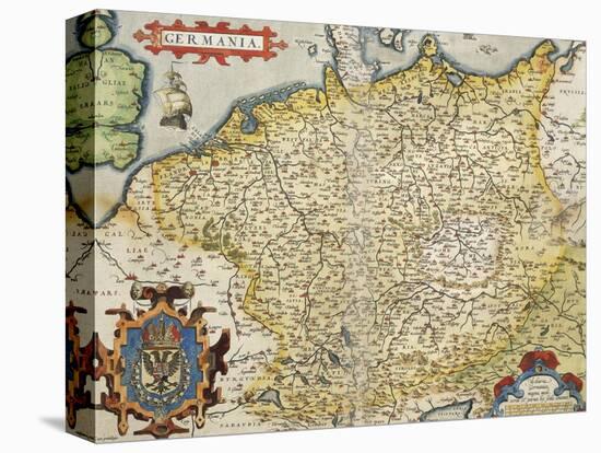 Map of Germany, from Theatrum Orbis Terrarum-null-Premier Image Canvas