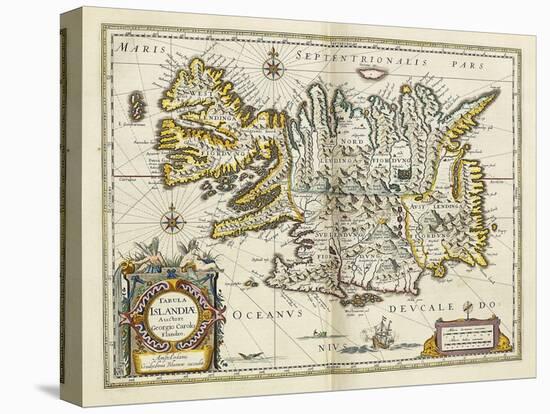 Map of Iceland, from 'Atlas Maior Sive Cosmographia Blaviana', 1662-Joan Blaeu-Premier Image Canvas