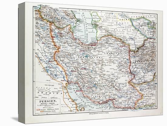 Map of Iran 1899-null-Premier Image Canvas