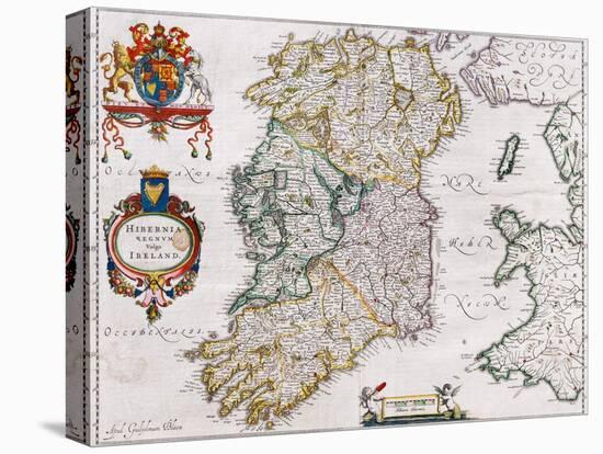 Map of Ireland, 1635-Willem Janszoon Blaeu-Premier Image Canvas