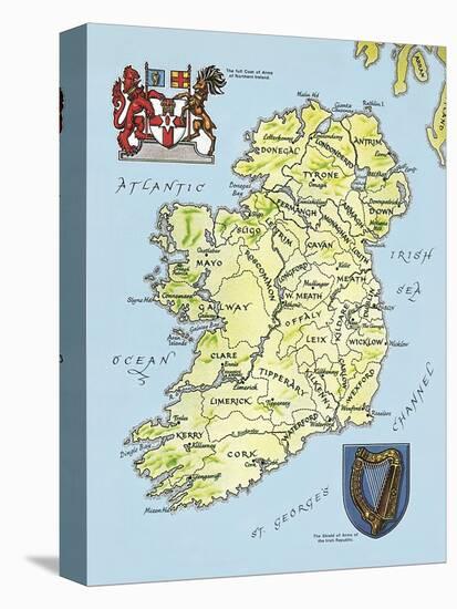 Map of Ireland-null-Premier Image Canvas