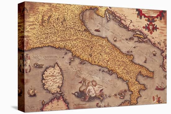 Map of Italy from Theatrum Orbis Terrarum-Abraham Ortelius-Premier Image Canvas