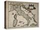 Map of Italy-William and Jan Blaeu-Stretched Canvas