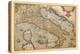 Map of Italy-Abraham Ortelius-Stretched Canvas