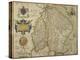 Map Of Lincolnshire and Nottinghamshire-Christopher Saxton-Premier Image Canvas