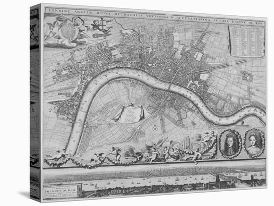 Map of London, 1690-Johannes de Ram-Premier Image Canvas