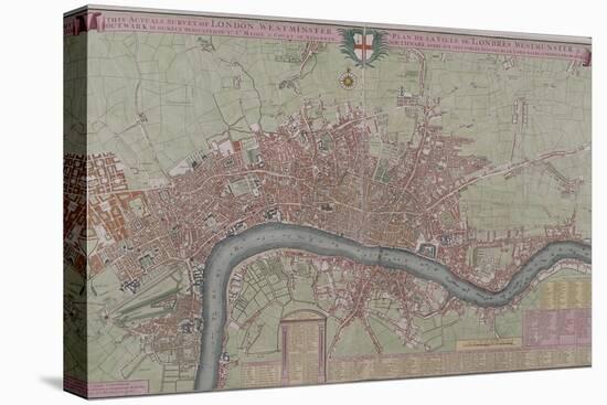 Map of London, 1725-null-Premier Image Canvas
