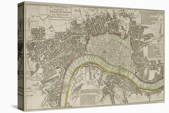 Map of London, 1753-null-Premier Image Canvas