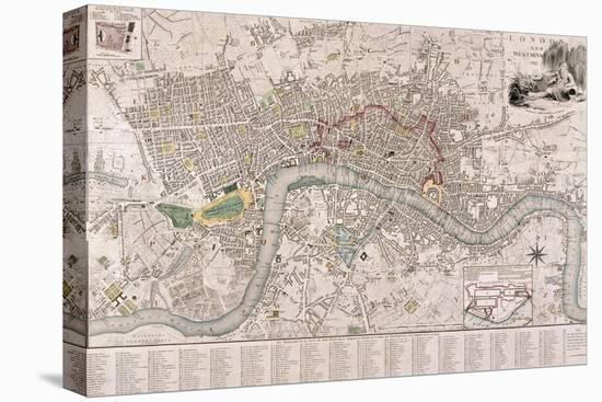 Map of London, 1797-Edward Mogg-Premier Image Canvas