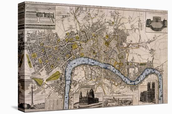 Map of London, 1798-null-Premier Image Canvas