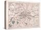 Map of London, C1860-Benjamin Rees Davies-Premier Image Canvas