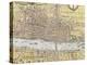 Map of London, from 'Civitates Orbis Terrarum', by Georg Braun (1542-1622) and Frans Hogenburg…-Joris Hoefnagel-Premier Image Canvas