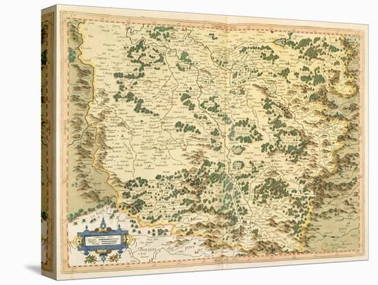 Map of Lotharingia, from 'Atlas Sive Cosmographicae Meditationes De Fabrica Mundi Et Fabricati…-Gerardus Mercator-Premier Image Canvas