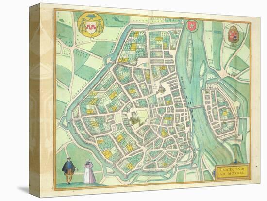 Map of Maastricht, from 'Civitates Orbis Terrarum' by Georg Braun-Joris Hoefnagel-Premier Image Canvas