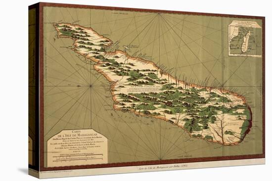 Map of Madagascar, 1766-Jacques-Nicolas Bellin-Premier Image Canvas