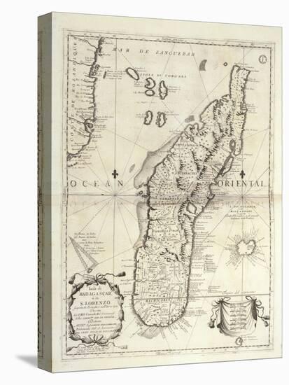 Map of Madagascar Island-Vincenzo Coronelli-Premier Image Canvas