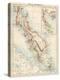 Map of Malay Peninsula, 1870s-null-Premier Image Canvas