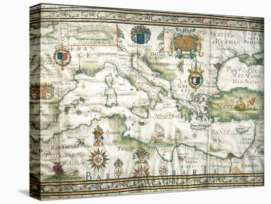 Map of Mediterranean and Black Sea, 1654-null-Premier Image Canvas