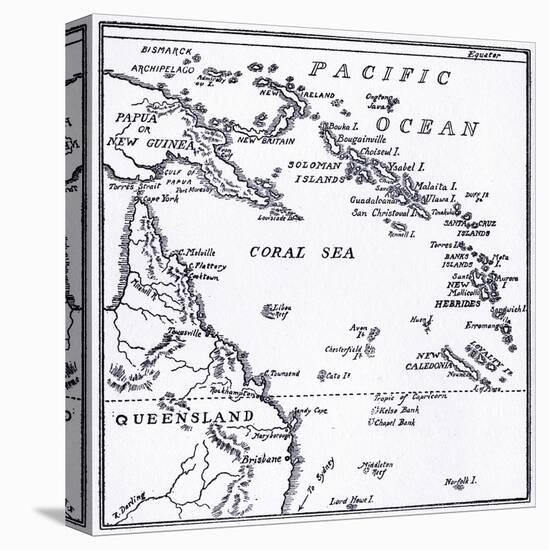 Map of Melanesia, 1908-null-Premier Image Canvas