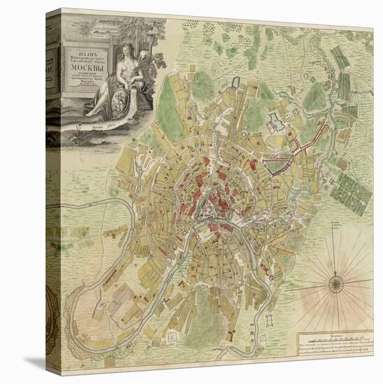 Map of Moscow, 1739-Ivan Fyodorovich Michurin-Premier Image Canvas