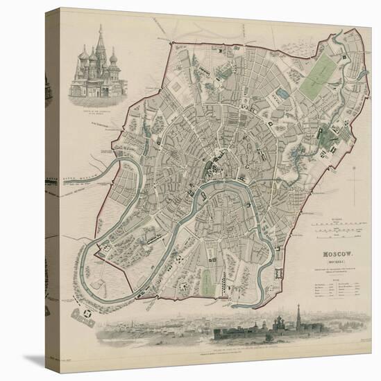 Map of Moscow, 1836-W.B. Clarke-Premier Image Canvas