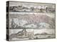 Map of Naples and its Main Buildings, Map of Gaeta, 1727-null-Premier Image Canvas