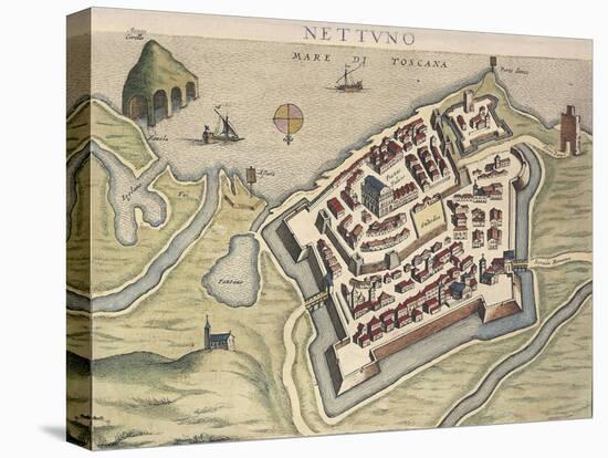 Map of Nettuno, from Theatrum Civitatum Et Admirandorum Italiae-Joan Blaeu-Premier Image Canvas