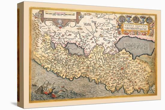 Map of Northern Italy-Abraham Ortelius-Stretched Canvas