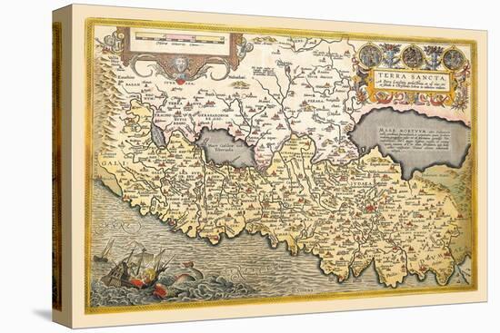 Map of Northern Italy-Abraham Ortelius-Stretched Canvas