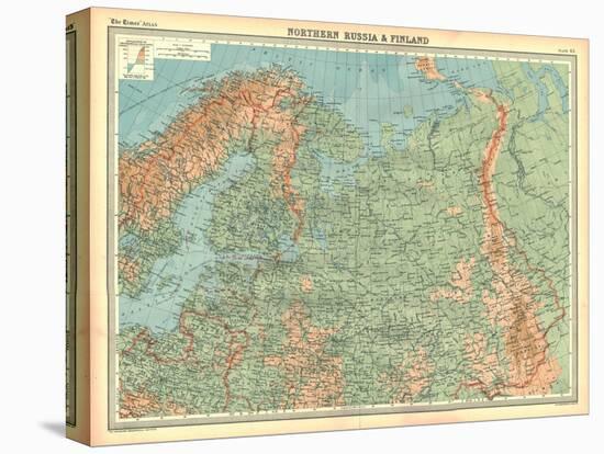 Map of Northern Russia and Finland-Unknown-Premier Image Canvas