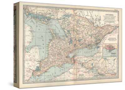 Map Of Ontario Canada Insets Of Toronto And Western Part Of