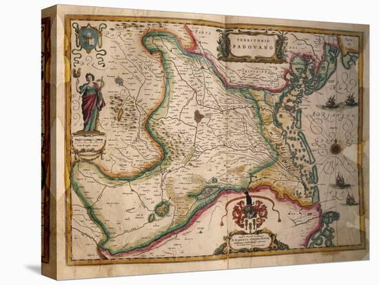 Map of Paduan Domain from Theatrum Civitatum Et Admirandorum Italiae-Joan Blaeu-Premier Image Canvas