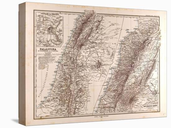 Map of Palestine, 1875-null-Premier Image Canvas