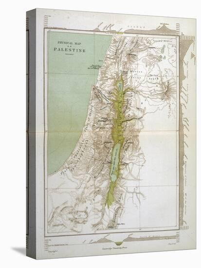 Map of Palestine in Biblical Times-null-Stretched Canvas