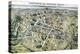 Map of Paris During the Period of the "Grands Travaux" by Baron Georges Haussmann 1864-Hilaire Guesnu-Premier Image Canvas